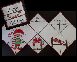Christmas Crafts - Happy Holidays Squash Book