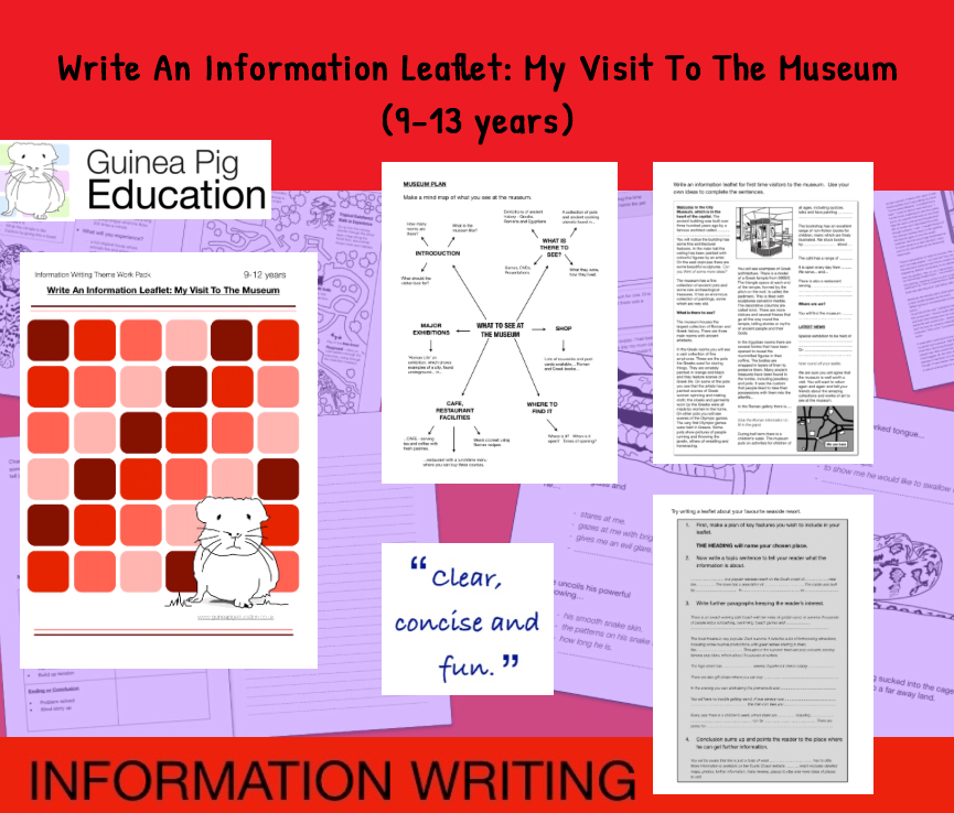 Write An Information Leaflet: My Visit To The Museum (Information Writing) 9-14 years