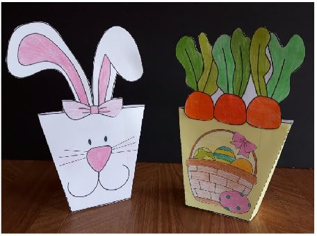 Easter Basket with Writing Activity Insert