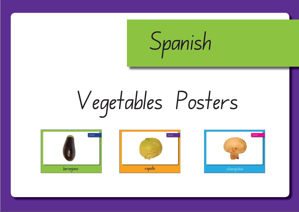Vegetable Displays- Spanish