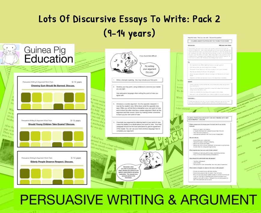 Lots Of Discursive Essays To Write: Pack 2 (9-14 years)