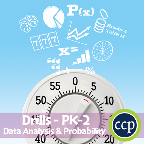 Data Analysis & Probability - Drill Sheets Gr. PK-2