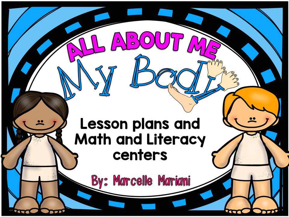 All About Me-MY BODY: Literacy & Math centers, printables, lesson plans,