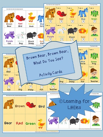 Brown Bear Brown Bear Language Activity Cards