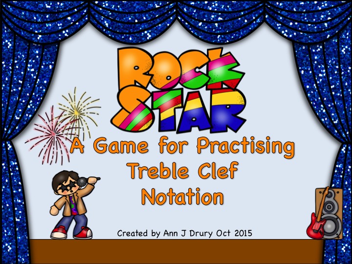 Rock Star - A Game for Practising Treble Clef Notation