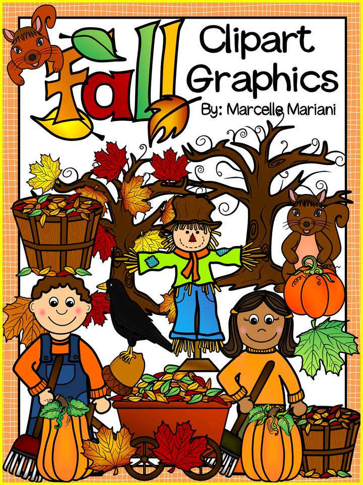 FALL CLIPART GRAPHICS- AUTUMN CLIPART- 64 images- Commercial Use