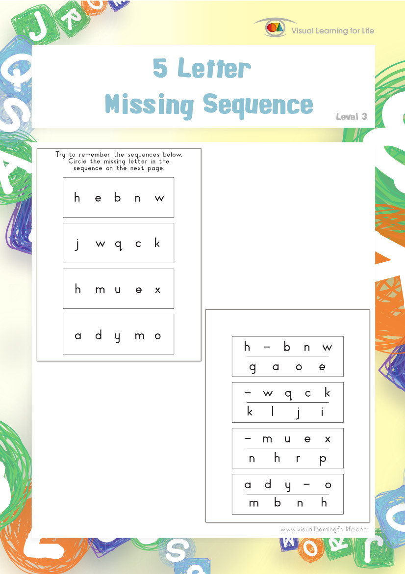 5 Letter Missing Sequence