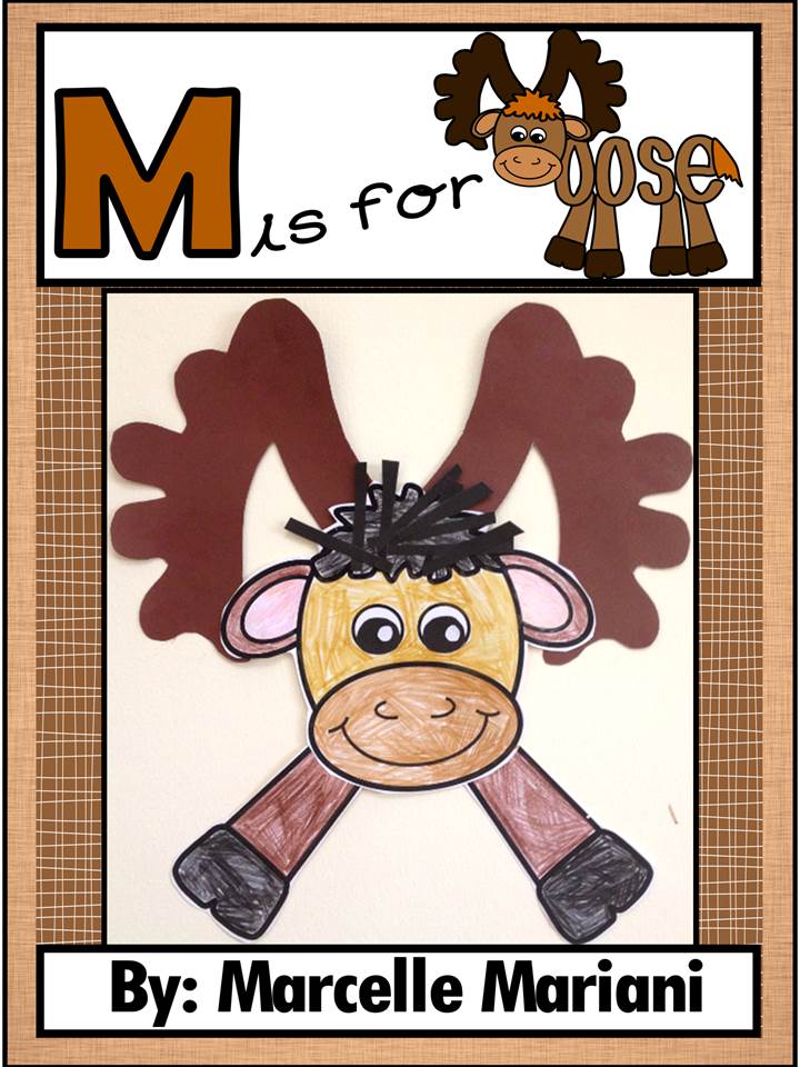 Letter of the week-Letter M-Art Activity Template- M is for Moose