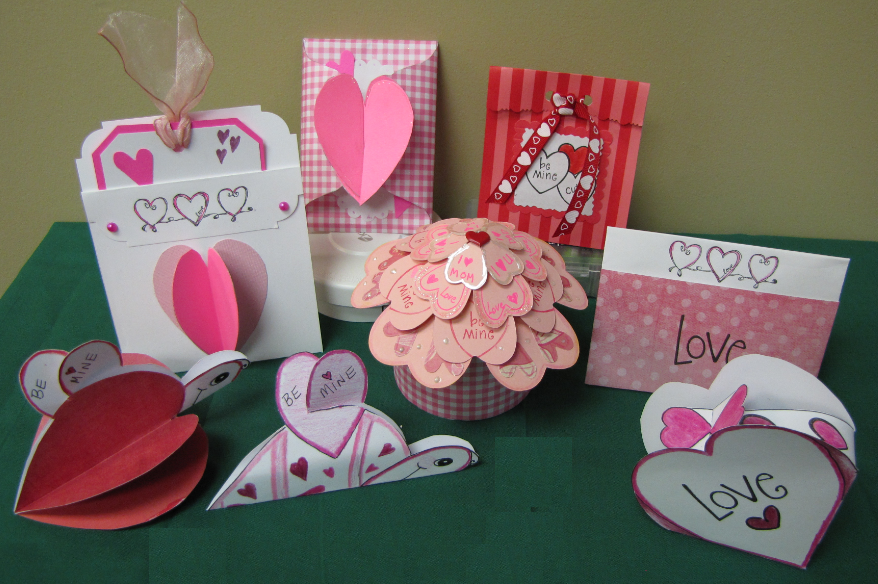Valentine's Day Crafts - Cards, Pouches, Cupcake, Be Mine Bees