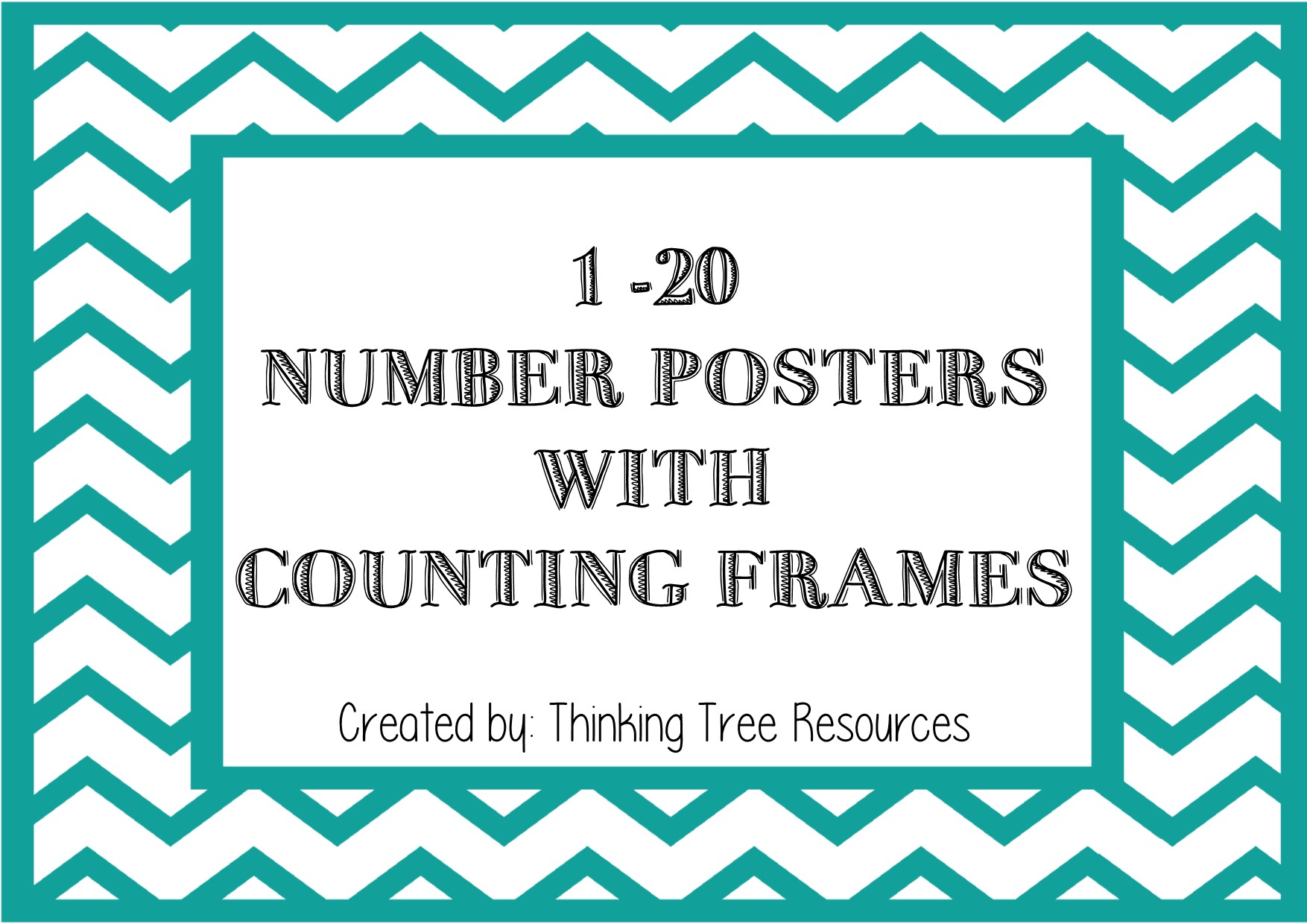 1-20 Number Posters with Counting Frames