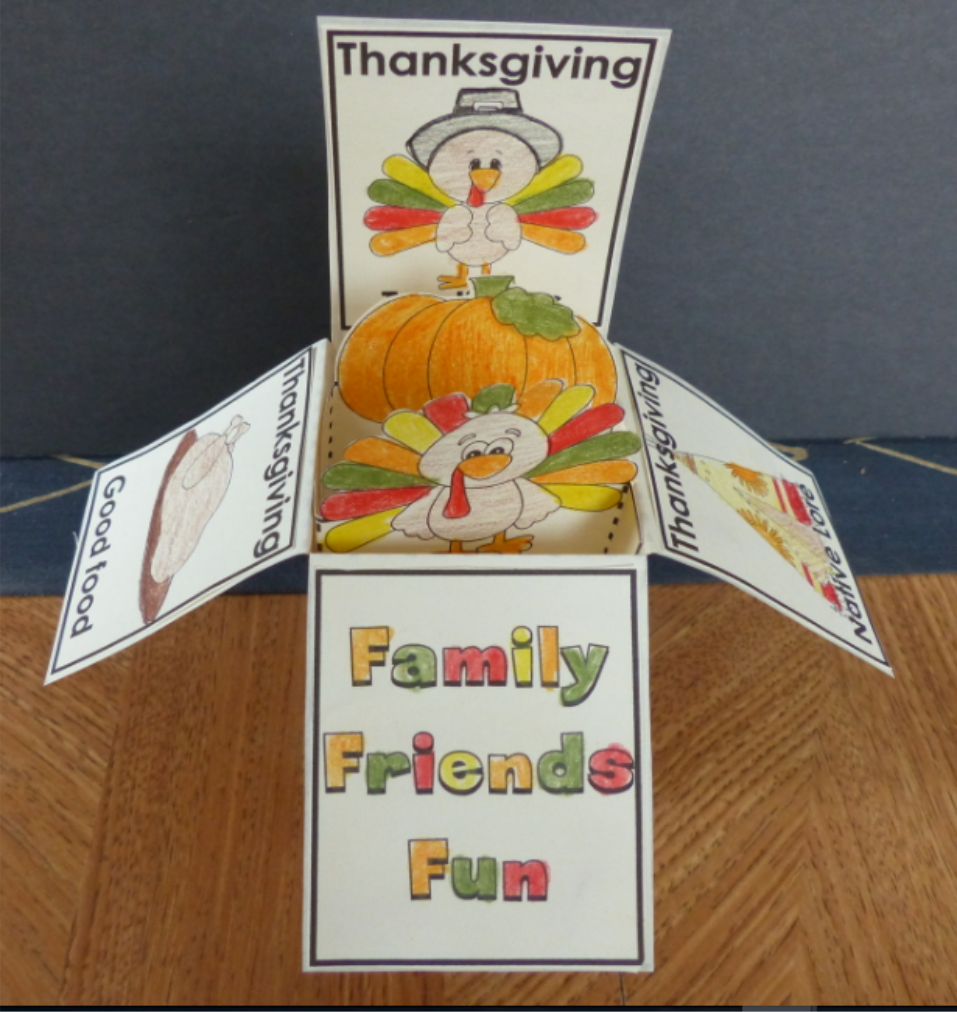Thanksgiving Day Craft - POP-UP Box Card