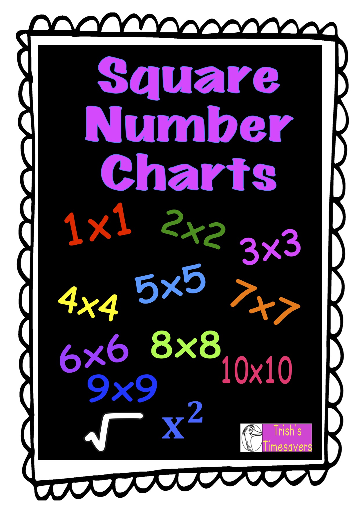 Square Number Charts