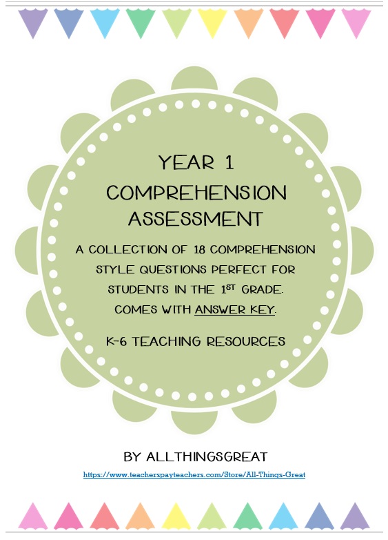 Year 1 Comprehension Assessment.