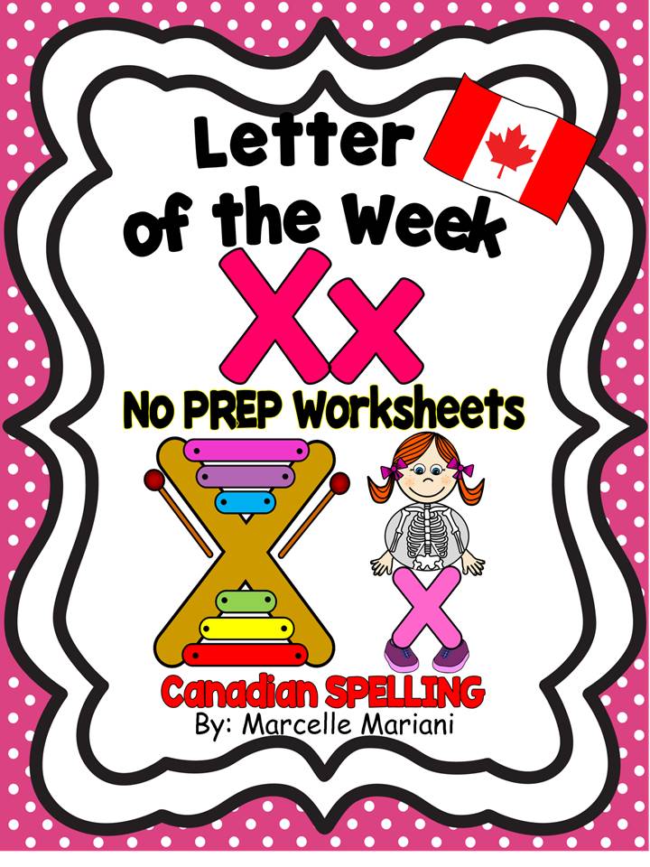 LETTER X WORKSHEETS- NO PREP WORKSHEETS AND ART ACTIVITIES