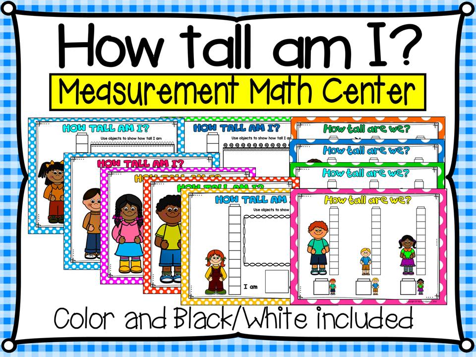 HOW TALL AM I? Math Measurement Centre for PRE-KG & KINDERGARTEN