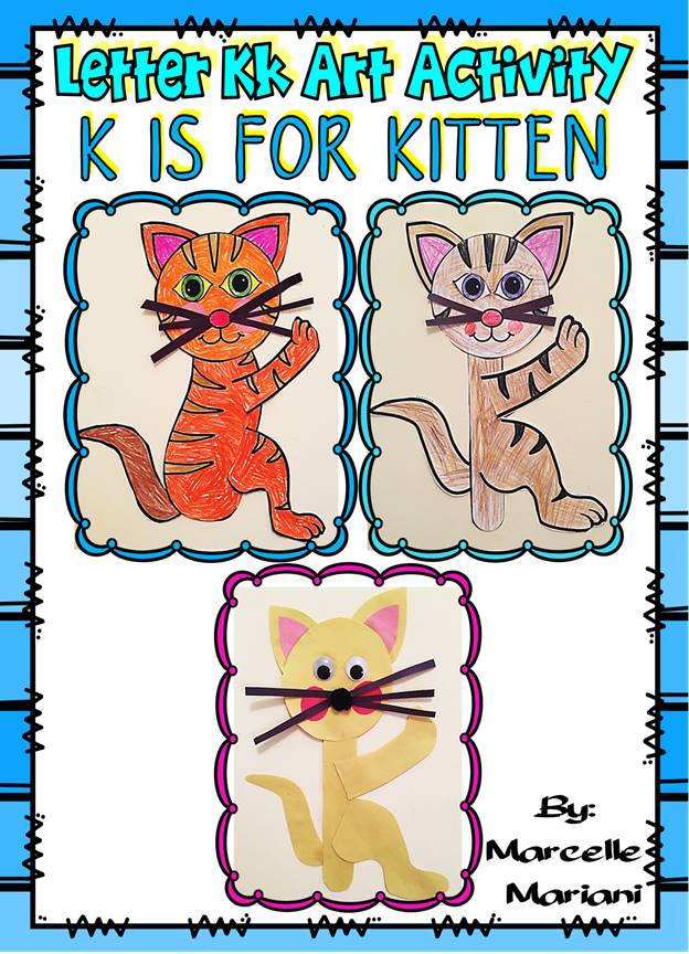 Letter of the week-Letter K- K is for Kitten- A letter K Art Craftivity