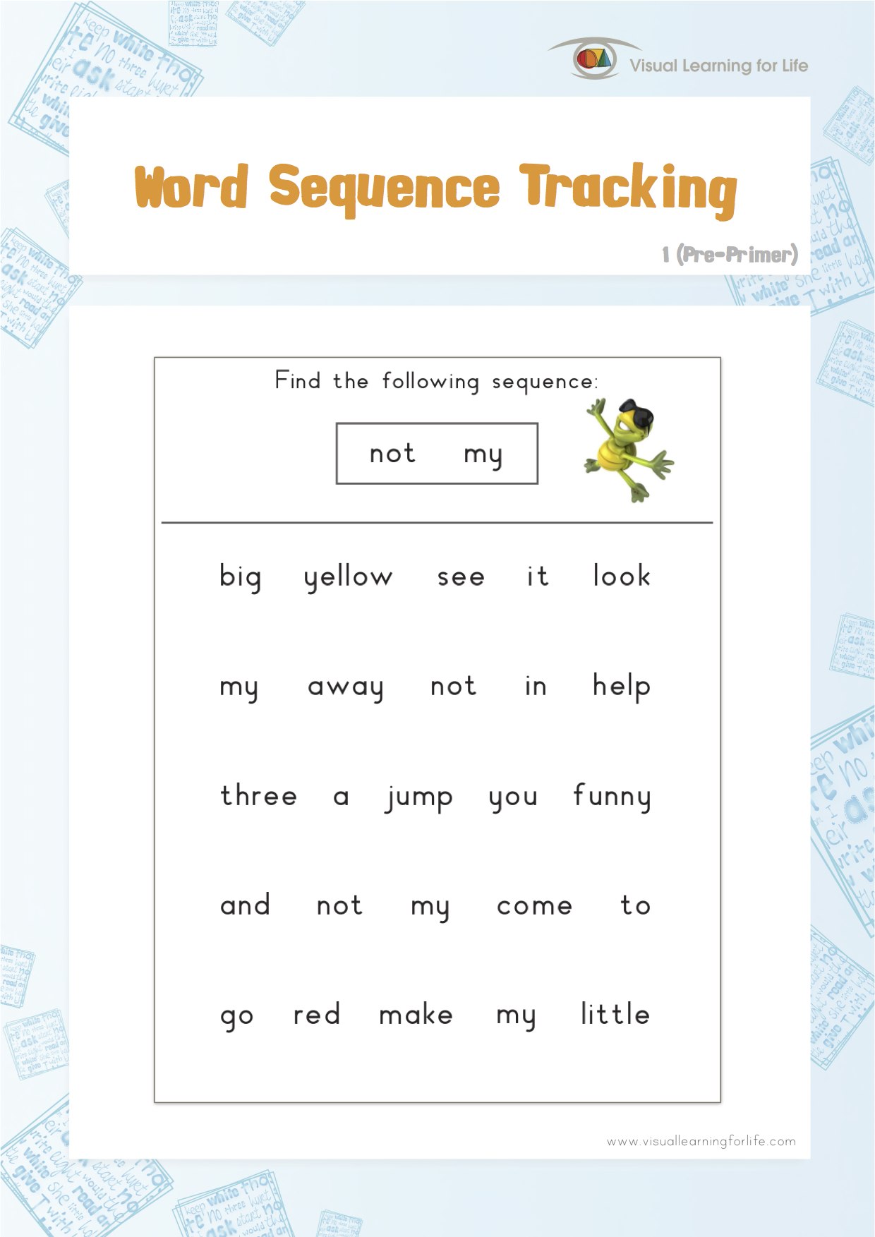 Word Sequence Tracking 1