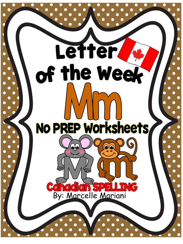 LETTER M WORKSHEETS- NO PREP WORKSHEETS AND ART ACTIVITIES