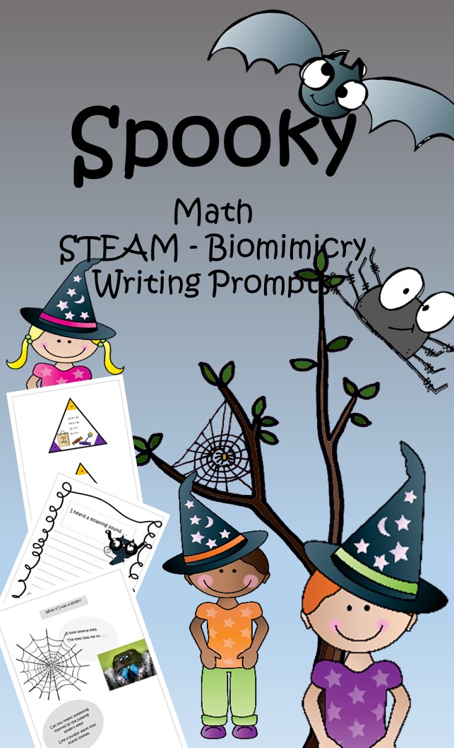 Spooky - Maths, STEAM - Biomimicry, Writing Prompts