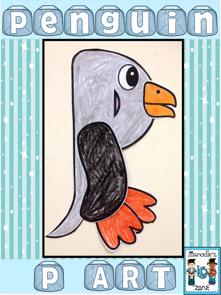 Letter of the week-Letter P-Art Activity Templates- P is for Penguin Art