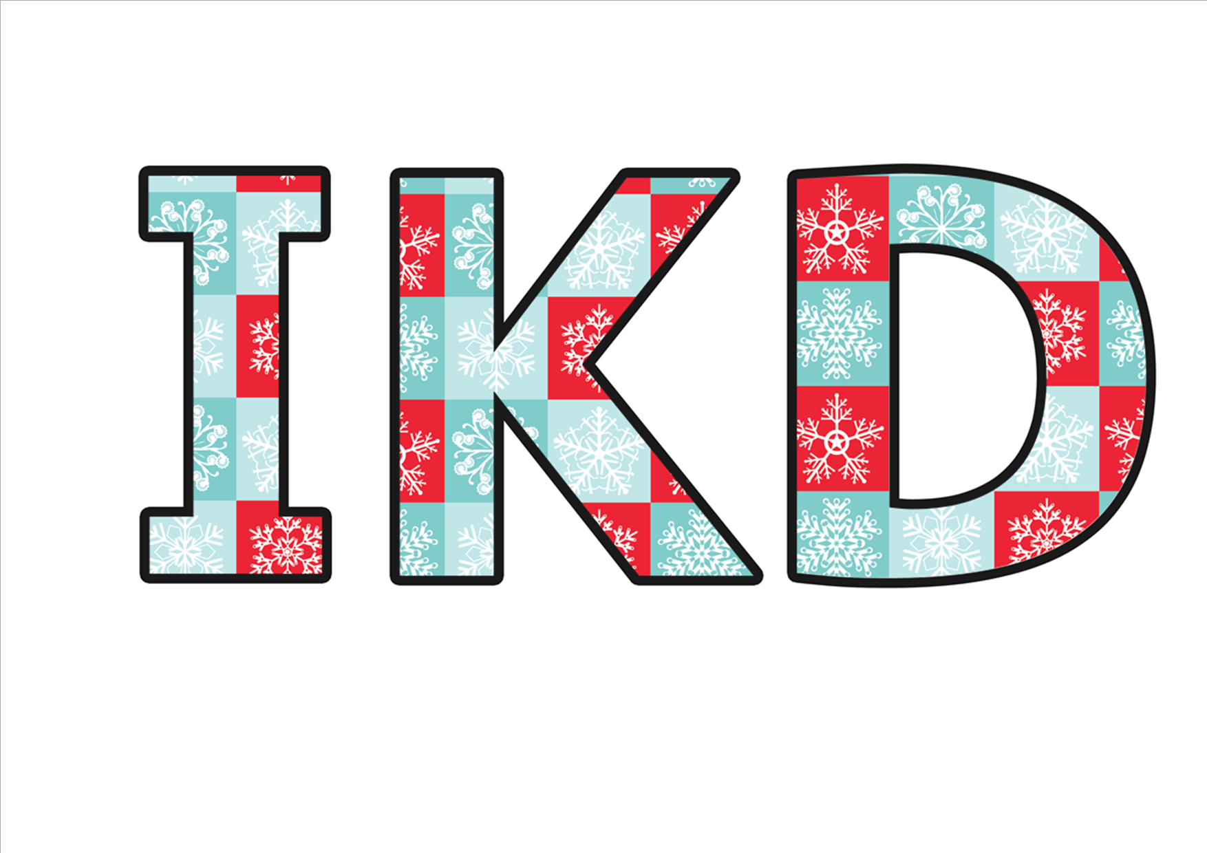 Christmas/Winter Lettering (upper/lowercase, cursive, numbers, shapes, symbols)