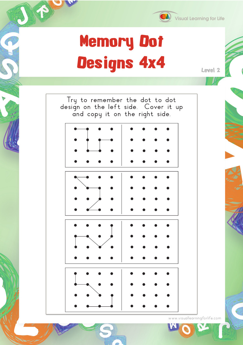 Memory Dot Designs 4x4