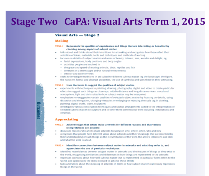 VISUAL ARTS PROGRAM 2 SMART-BOARD PAGES