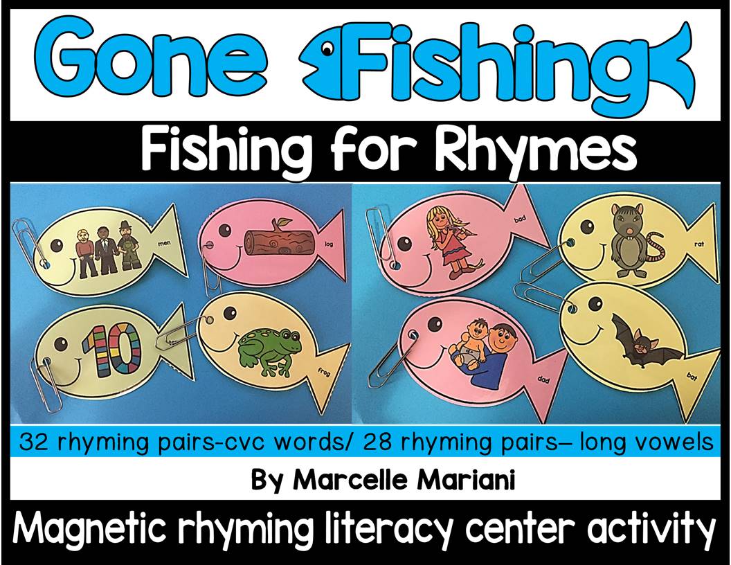 FISHING FOR RHYMES- RHYMING LITERACY CENTRE ACTIVITY