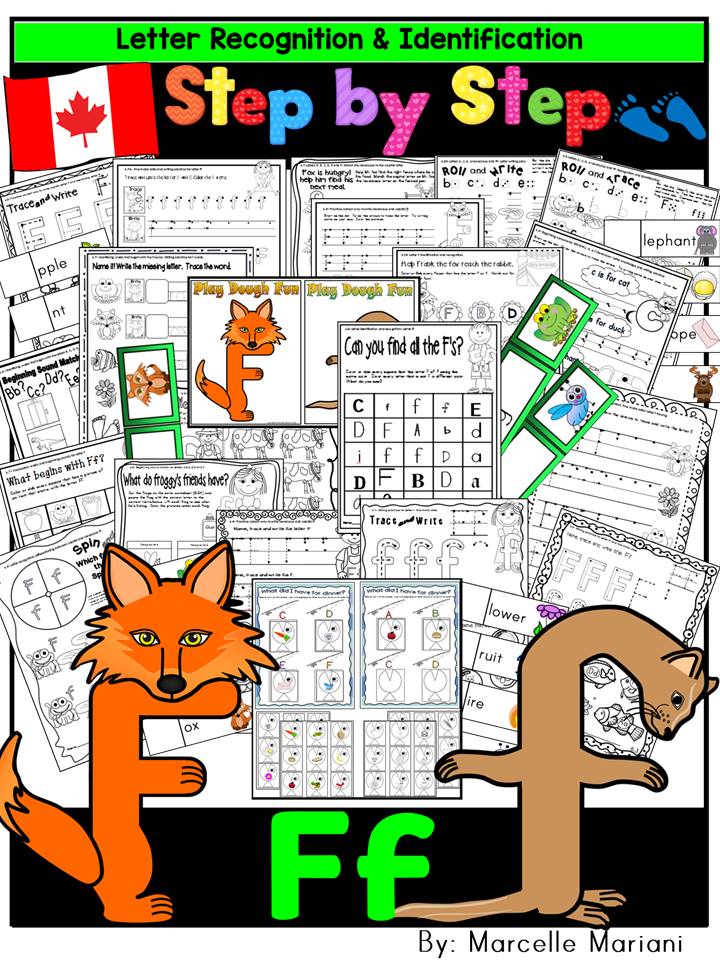 Letter of the week-LETTER F Activity PACK- letter recognition & identification