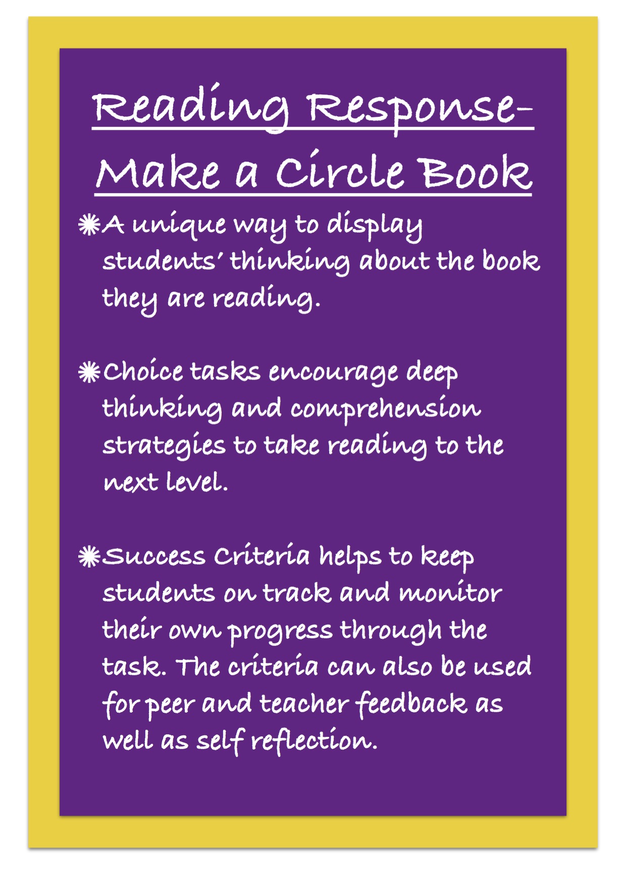 Reading Response - Make a circle book
