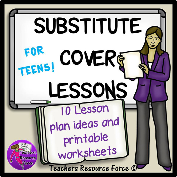 Cover Lessons for teens - no prep, ready to use, for any subject!