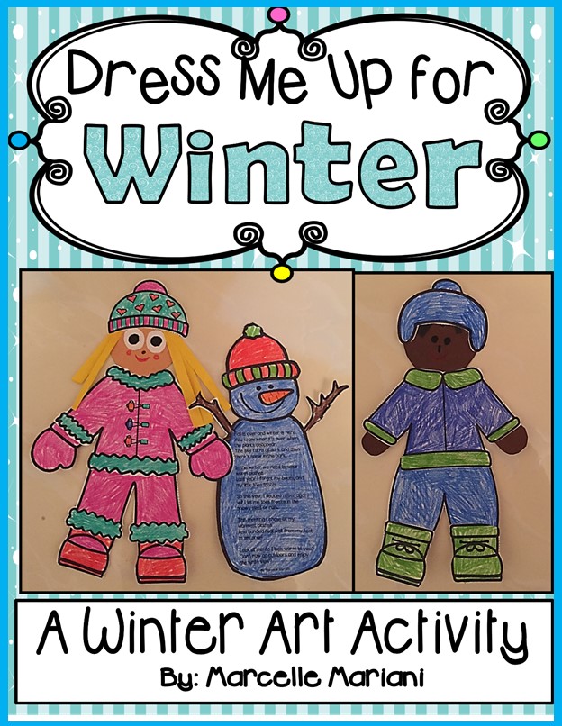 Dress Me Up For Winter-Color, Cut, and Assemble Winter Art Activity