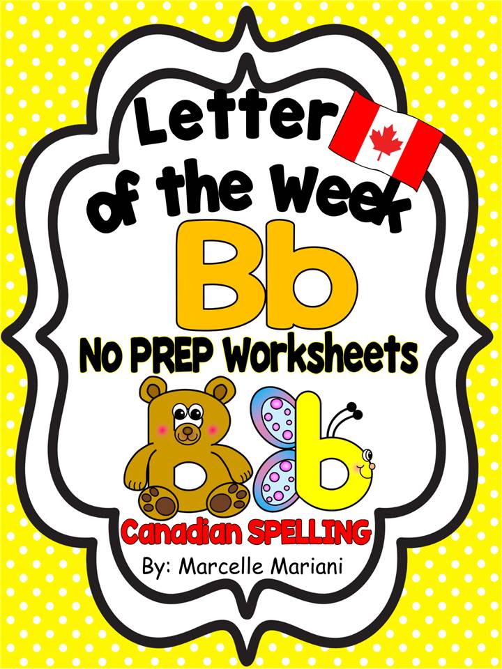 LETTER B WORKSHEETS- NO PREP WORKSHEETS AND ART ACTIVITIES