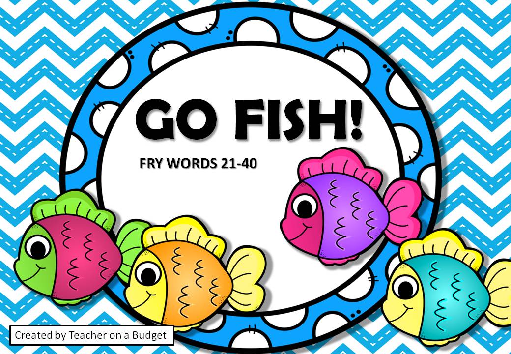 Go Fish! Fry Words 21 to 40