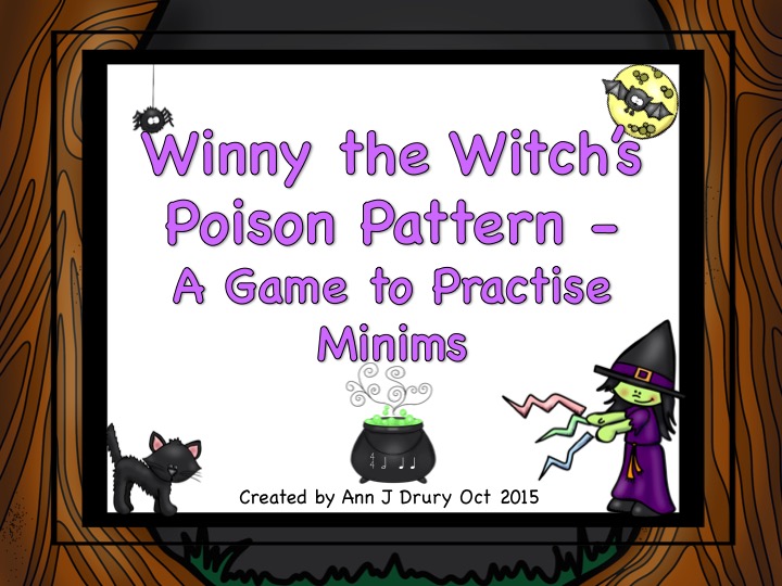 WINNY THE WITCH'S POISON PATTERN - A GAME FROM PRACTISING MINIMS