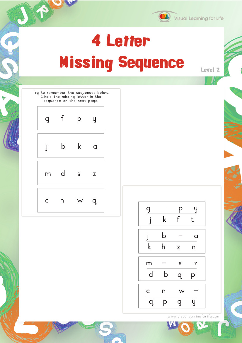 4 Letter Missing Sequence
