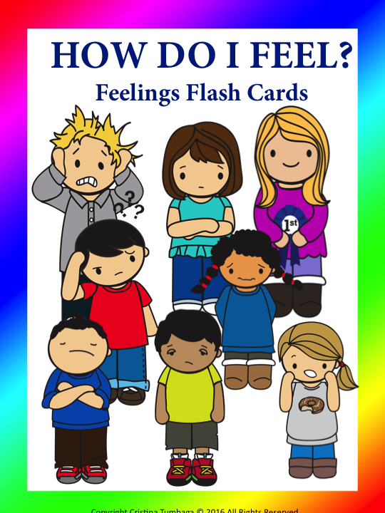 Feelings Flash Cards ( How Do I Feel?)