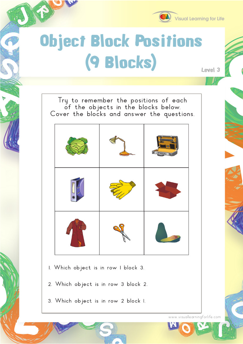 Object Block Positions (9 Blocks)