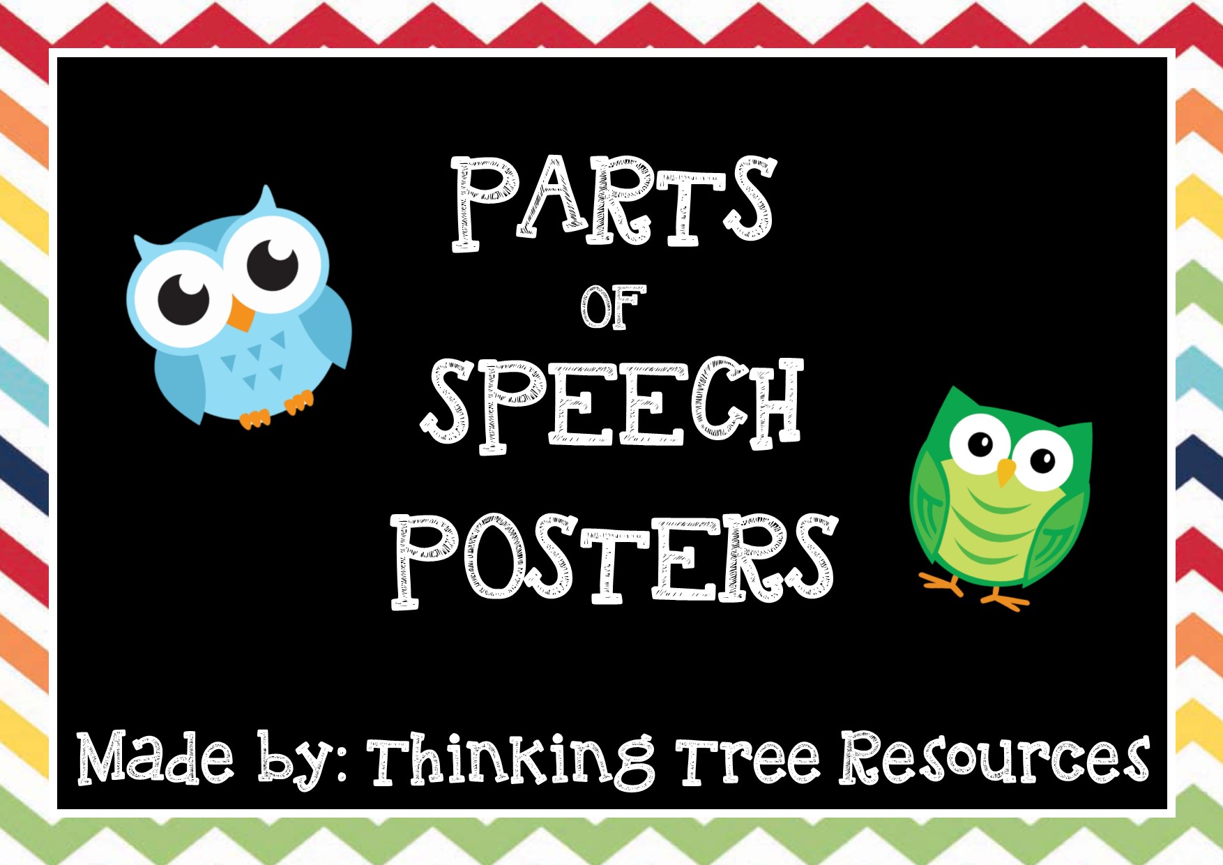 Parts of Speech Posters - Individual