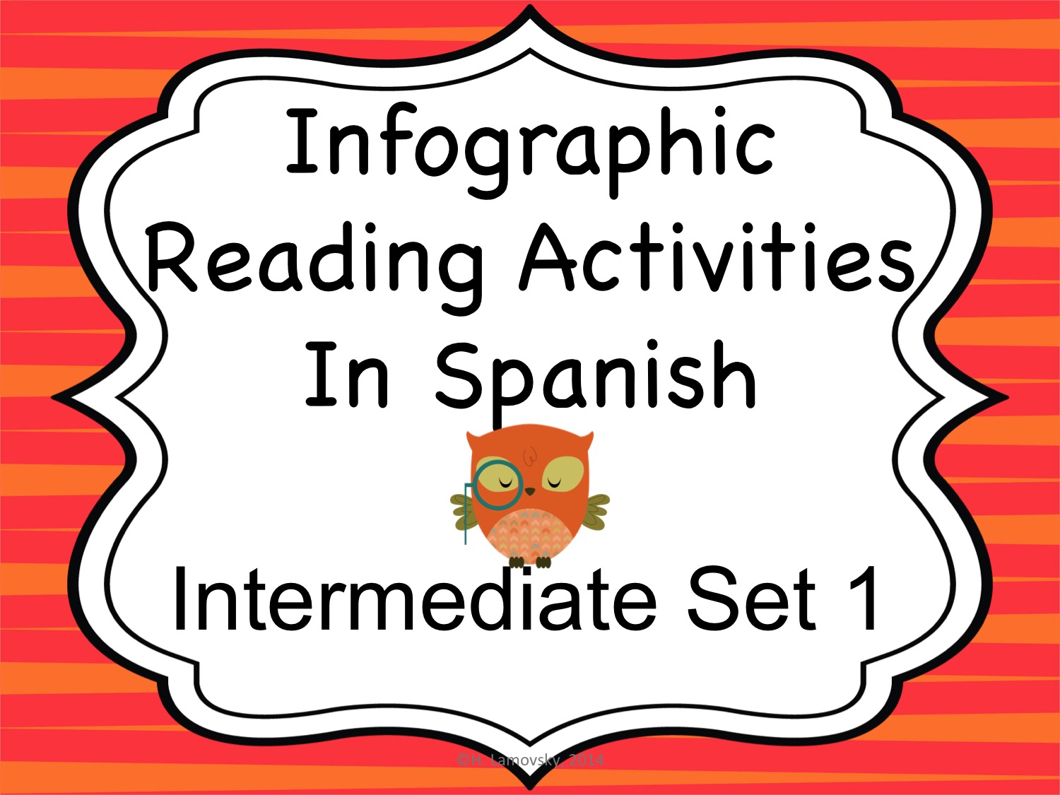 Spanish Infographic Reading Activities - Intermediate