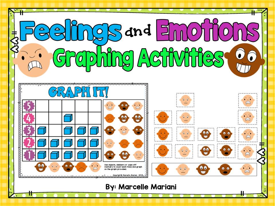 Feelings and Emotions- Add and Pin Task Cards- Math Center Activity