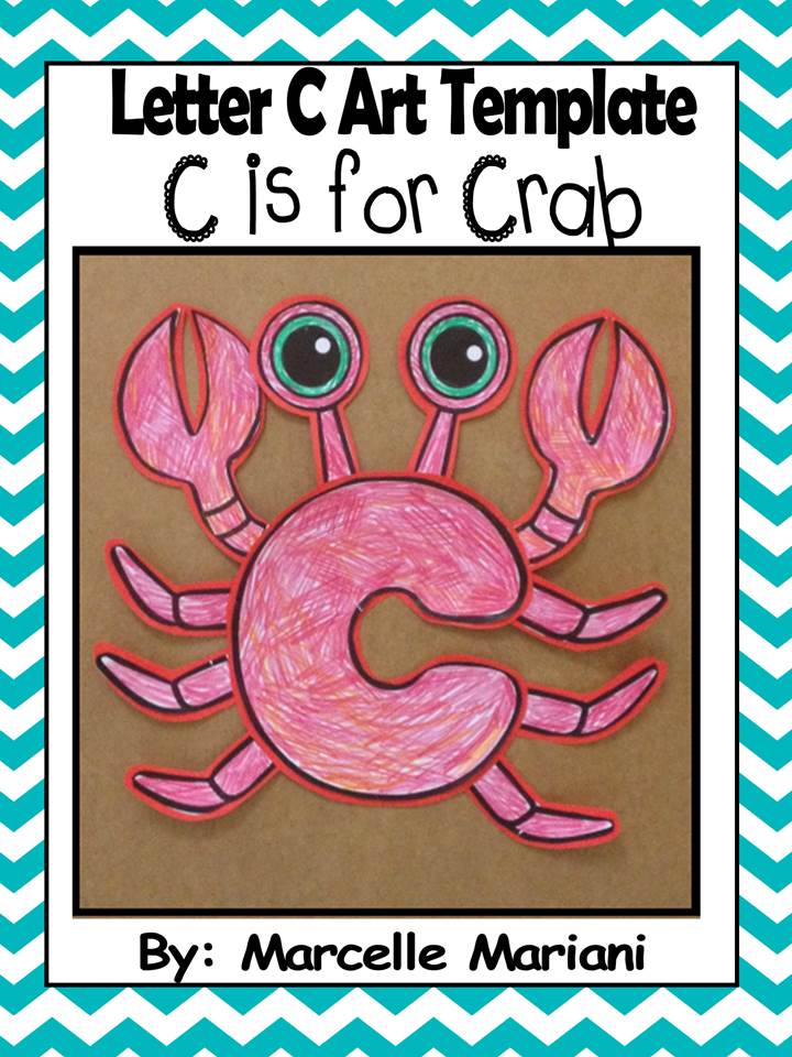 Letter of the week-Letter C-Art Activity Templates- C is for Crab