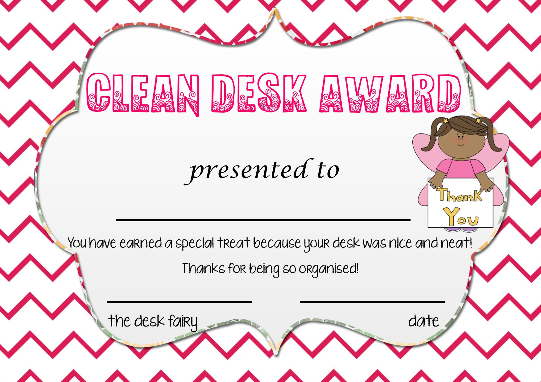 Clean Desk Award