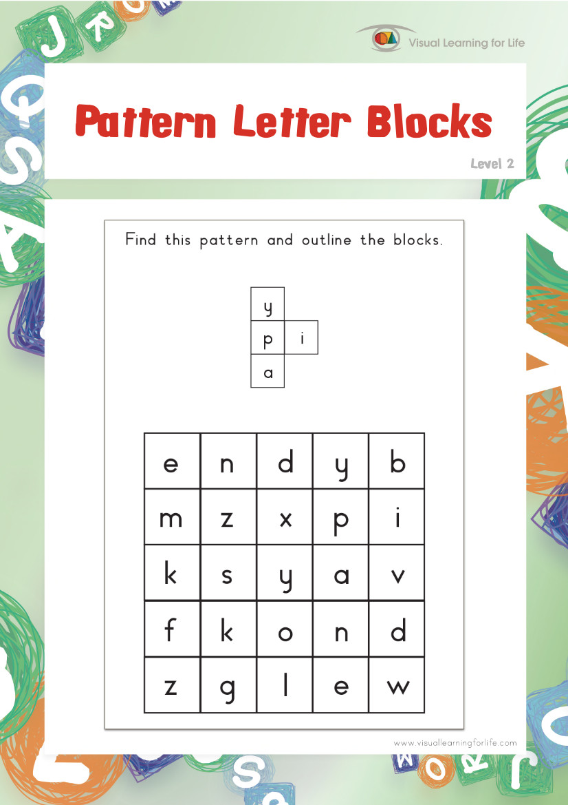 Pattern Letter Blocks