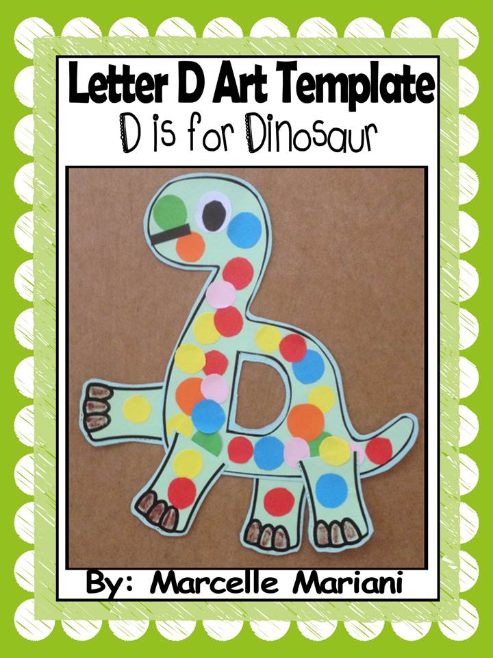Letter of the week-Letter D-Art Activity Templates- D is for Dinosaur