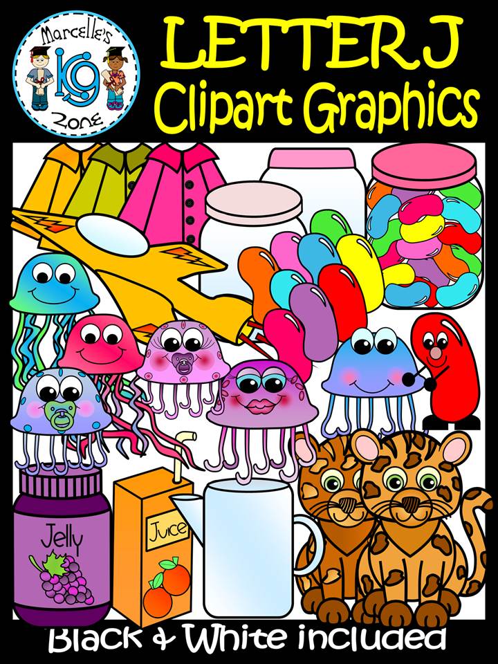 Letter J- Clipart Graphics- Commercial & Personal Use
