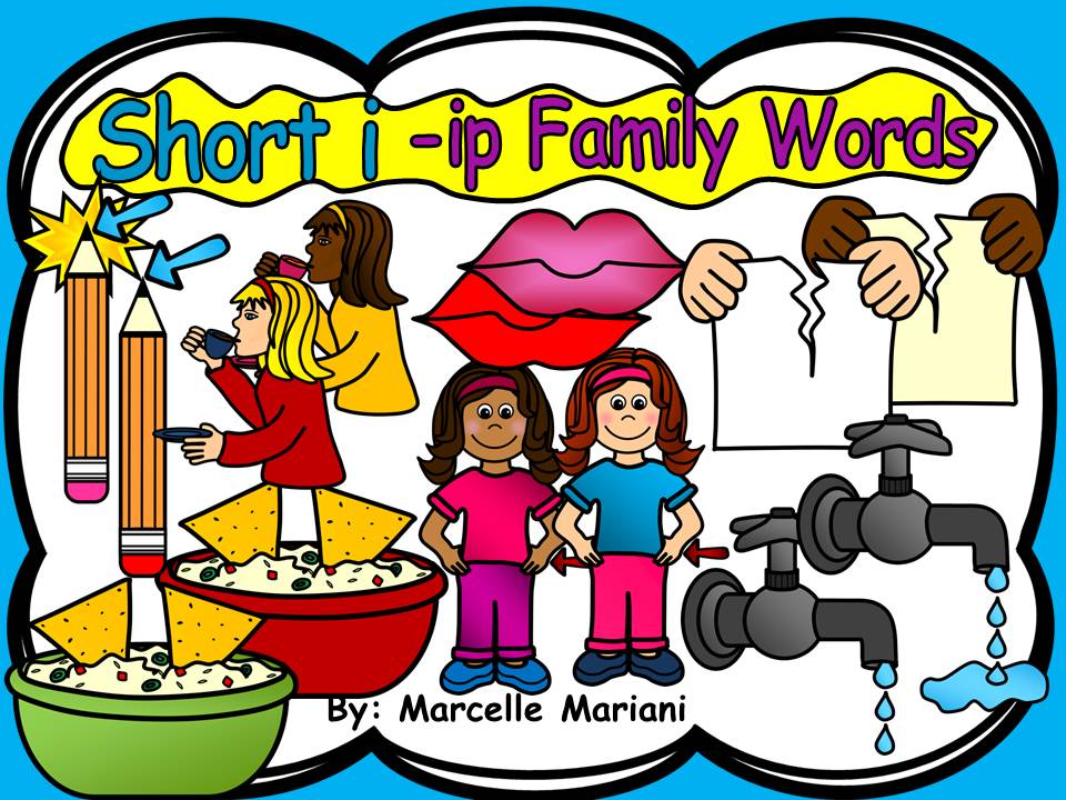 Short I- IP Family Words Clipart Graphics- Commercial & Personal use