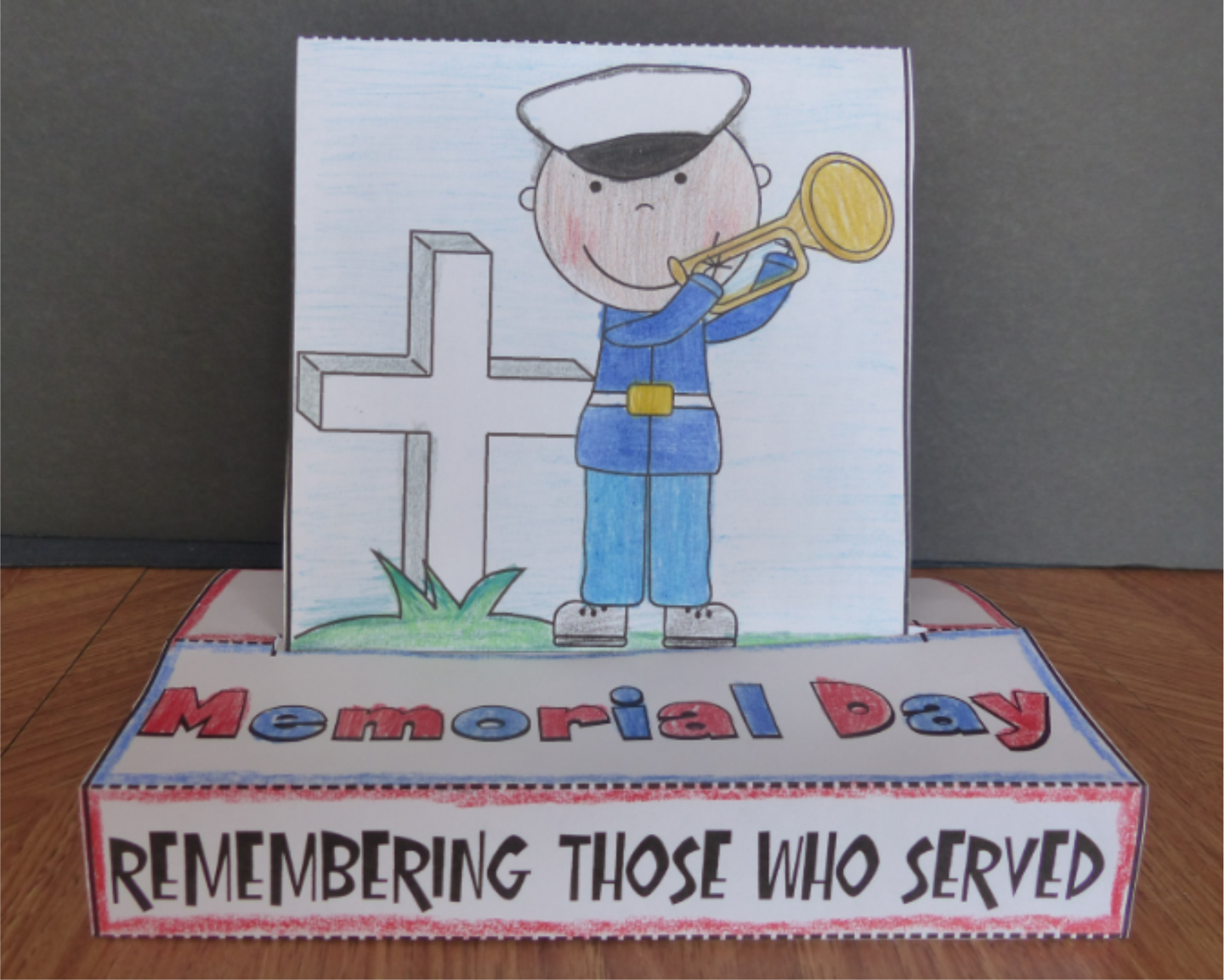 Memorial Day / Veterans Day POP-UP Craftivity