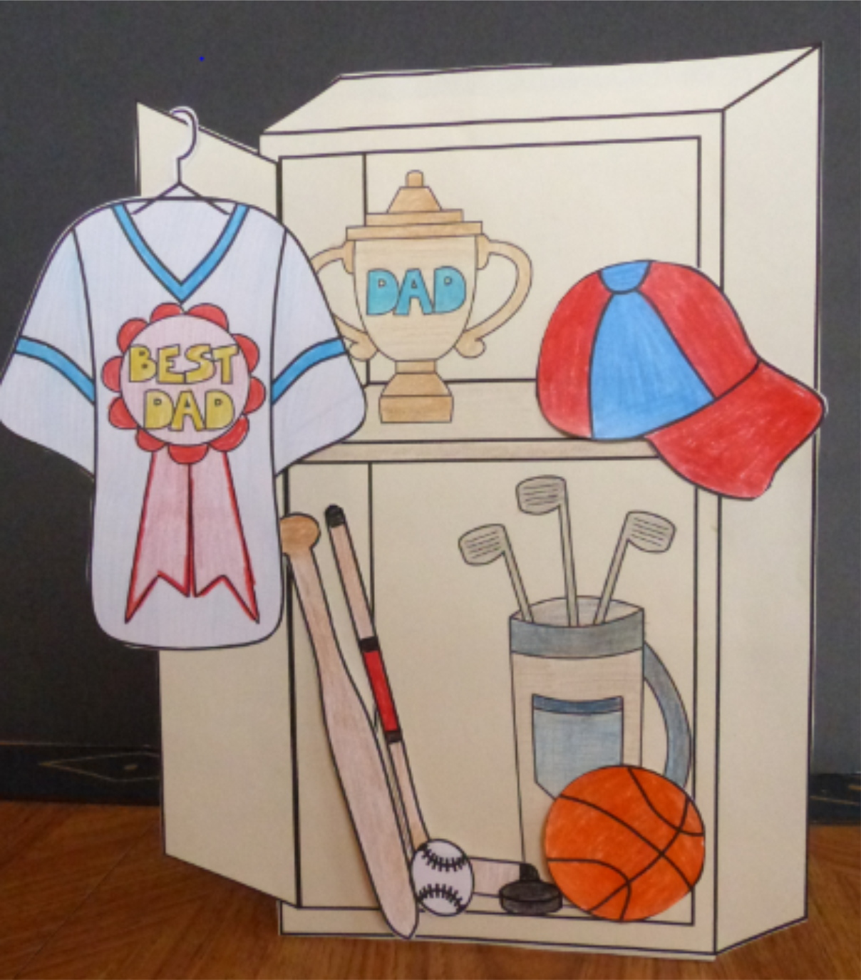 Father's Day Crafts - Build Dad a Sports Locker