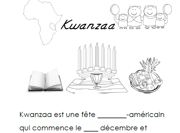 French Immersion, Celebration no.16 - Kwanzaa